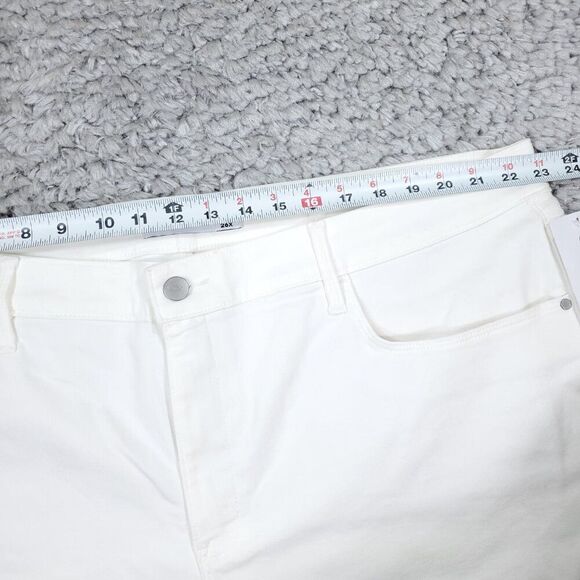 READ Athleta Sculptek Ultra Skinny Jeans in White Plus size 26 26X Stretch - Picture 11 of 13